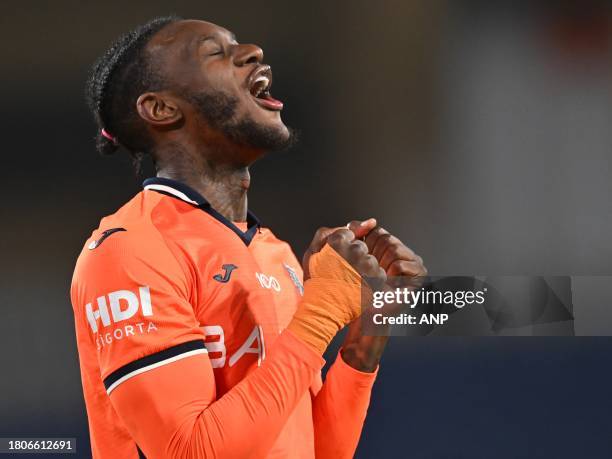ISTANBUL - Jerome Opoku of Basaksehir FK celebrates victory during the Turkish Super Lig match between Basaksehir and Pendikspor AS at Fatih Terim stadium on November 27, 2023 in Istanbul, Turkey. ANP | Hollandse Hoogte | GERRIT VAN COLOGNE (Photo by ANP via Getty Images)