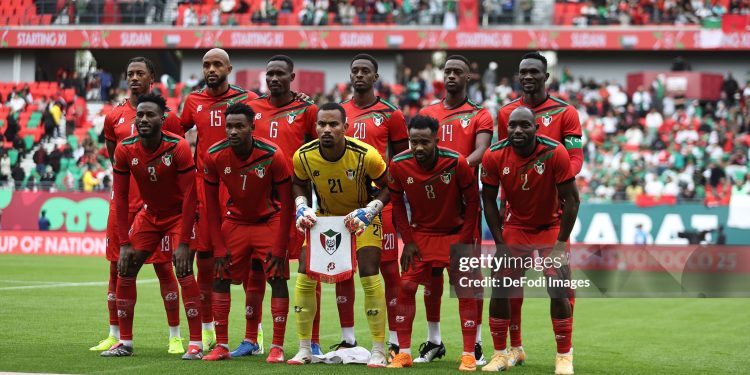 Rabat, Morocco - December 24: Sudan's starting eleven teamphoto during the Africa Cup Of Nations Group E match between Algeria and Sudan at Moulay Hassan Stadium on December 24, 2025 in Rabat, Morocco. (Photo by Torbjorn Tande/DeFodi Images/DeFodi via Getty Images)