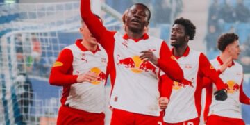 Edmund Baidoo shines, scores again as Salzburg cruise to victory