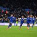 LEICESTER, ENGLAND - DECEMBER 13: Abdul Fatawu of Leicester City celebrates scoring the second goal for Leicester City with team mates during the Sky Bet Championship match between Leicester City and Ipswich Town at King Power Stadium on December 13, 2025 in Leicester, United Kingdom. (Photo by Plumb Images/Leicester City FC via Getty Images)