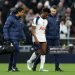 LONDON, ENGLAND - JANUARY 04: Mohammed Kudus of Tottenham Hotspur is helped off the pitch after getting injured during the Premier League match between Tottenham Hotspur and Sunderland at Tottenham Hotspur Stadium on January 04, 2026 in London, England. (Photo by Julian Finney/Getty Images)