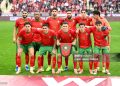 The Morocco team poses for a group photo ahead of the match between Morocco and Tanzania at Prince Moulay Abdellah Stadium in Rabat on January 4 2025. The match is played as part of the group stage qualifiers of the Africa Cup of Nations hosted by Morocco. (Photo by Issam Zerrok / Hans Lucas / AFP via Getty Images)