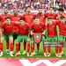 The Morocco team poses for a group photo ahead of the match between Morocco and Tanzania at Prince Moulay Abdellah Stadium in Rabat on January 4 2025. The match is played as part of the group stage qualifiers of the Africa Cup of Nations hosted by Morocco. (Photo by Issam Zerrok / Hans Lucas / AFP via Getty Images)