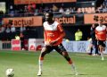 32 Nathaniel ADJEI (fcl) during the Ligue 1 Uber Eats match between Lorient and Toulouse at Stade du Moustoir on April 28, 2024 in Lorient, France. (Photo by Dave Winter/FEP/Icon Sport)   - Photo by Icon Sport
