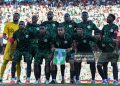 Nigeria's team poses before the Africa Cup of Nations (CAN) quarter-final football match between Algeria and Nigeria at the Grand stadium in Marrakesh on January 10, 2026. (Photo by Paul ELLIS / AFP via Getty Images)