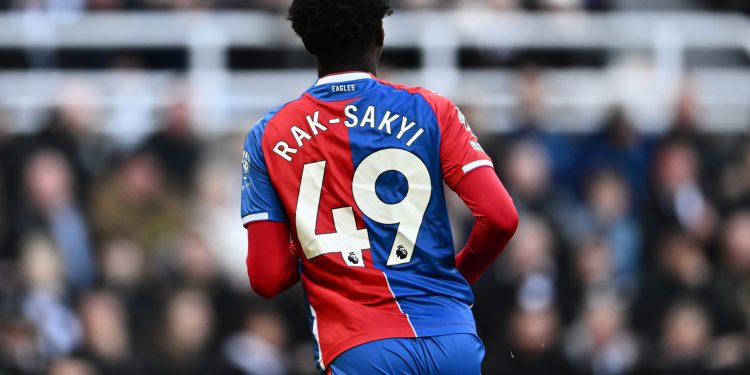 NEWCASTLE UPON TYNE, ENGLAND - OCTOBER 21: Jesurun Rak-Sakyi of Crystal Palace during the Premier League match between Newcastle United and Crystal Palace at St. James Park on October 21, 2023 in Newcastle upon Tyne, United Kingdom.
(Photo by Sebastian Frej/MB Media/Getty Images)