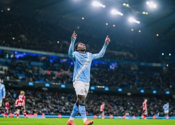 Ryan McAidoo scores first Manchester City goal in massive win over Exeter