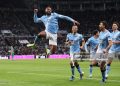 NEWCASTLE UPON TYNE, ENGLAND - JANUARY 13: Antoine Semenyo of Manchester City celebrates after scoring a goal that is later ruled out by VAR after a 'subjective offside review' during the Carabao Cup Semi Final First Leg match between Newcastle United and Manchester City at St James' Park on January 13, 2026 in Newcastle upon Tyne, England. (Photo by Alex Livesey - Danehouse/Getty Images)