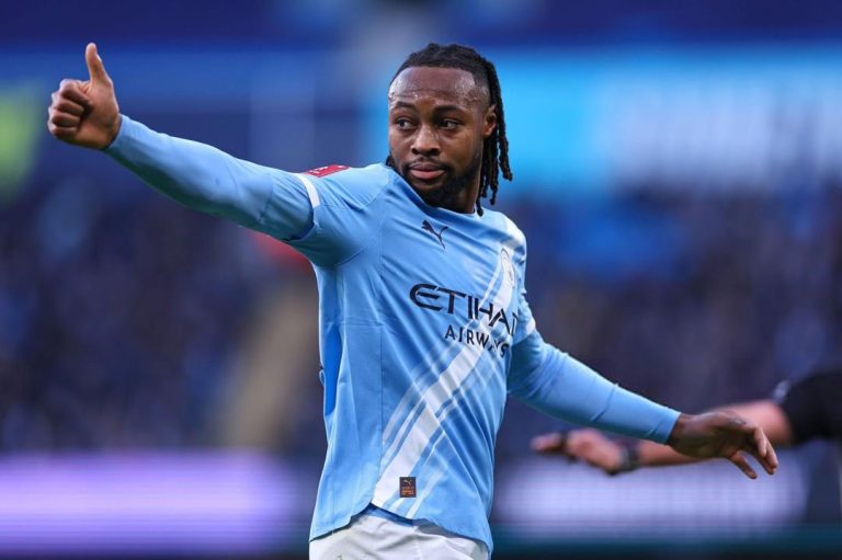 Antoine Semenyo scores debut goal for Manchester City