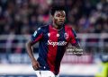 Ibrahim Sulemana of Bologna FC looks on during the serie Serie A Enilive match between Bologna FC 1909  and Juventus FC at Stadio Renato Dall'Ara on December 14, 2025 in Bologna, Italy  (Photo by Giuseppe Maffia/NurPhoto via Getty Images)