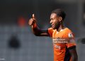 ISTANBUL, TURKEY - JANUARY 18: Jerome Opoku of Basaksehir gestures during the Turkish Super League match between Istanbul Basaksehir and Rizespor at Basaksehir Fatih Terim Stadium on January 18, 2025 in Istanbul, Turkey. (Photo by Ahmad Mora/Getty Images)
