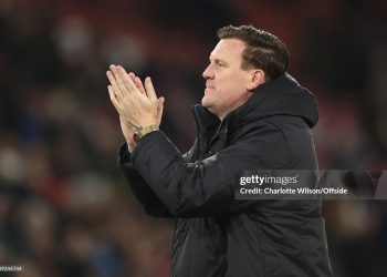 SOUTHAMPTON, ENGLAND - DECEMBER 2: Ghana head coach Kim Lars Bjorkegren during the Women's international friendly between England and Ghana at St Mary's Stadium on December 2, 2025 in Southampton, England. (Photo by Charlotte Wilson/Offside/Offside via Getty Images)