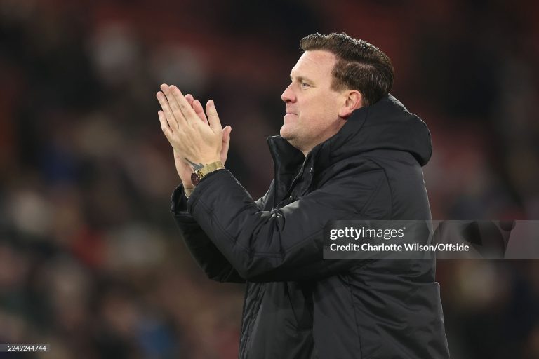 SOUTHAMPTON, ENGLAND - DECEMBER 2: Ghana head coach Kim Lars Bjorkegren during the Women's international friendly between England and Ghana at St Mary's Stadium on December 2, 2025 in Southampton, England. (Photo by Charlotte Wilson/Offside/Offside via Getty Images)