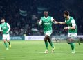 20 Augustine BOAKYE (asse) during the Ligue 2 BKT match between Saint-Etienne and Laval at Stade Geoffroy-Guichard on February 21, 2026 in Saint-Etienne, France. (Photo by Alex Martin/FEP/Icon Sport via Getty Images)
