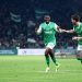 20 Augustine BOAKYE (asse) during the Ligue 2 BKT match between Saint-Etienne and Laval at Stade Geoffroy-Guichard on February 21, 2026 in Saint-Etienne, France. (Photo by Alex Martin/FEP/Icon Sport via Getty Images)