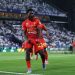 RIYADH, SAUDI ARABIA - SEPTEMBER 13: Christopher Bonsu Baah of Team Al-Qadsiah FC celebrates scoring their first goal during the Saudi Pro League match between Al Hilal and Al Qadsiah at Kingdom Arena on September 13, 2025 in Riyadh, Saudi Arabia. (Photo by Abdullah Ahmed/Getty Images)