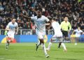 RIJEKA, CROATIA - DECEMBER 11: Daniel Adu-Adjei of Rijeka celebrates after scoring his team's first goal during the UEFA Conference League 2025/26 League Phase MD5 match between HNK Rijeka and NK Celje at Stadion HNK Rijeka on December 11, 2025 in Rijeka, Croatia. (Photo by Goran Kovacic/Pixsell/MB Media/Getty Images)