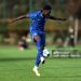 COBHAM, ENGLAND - OCTOBER 22: Genesis Antwi of Chelsea controls the ball during the UEFA Youth League 2025/26 League Phase MD3 match between Chelsea FC and AFC Ajax at Chelsea Training Ground on October 22, 2025 in Cobham, England.  (Photo by Chris Lee - Chelsea FC/Chelsea FC via Getty Images)