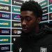 Jerusan Rak-Sakyi reacts after Stoke City's against Oxford United