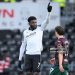 Patrick Agyemang of Derby County celebrates after scoring a goal to make it 2-0 during the Sky Bet Championship Fourth Round match between Derby County and Swansea City at the Pride Park in Derby, on February 14, 2026. (Photo by Jon Hobley/MI News/NurPhoto via Getty Images)