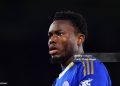 LEICESTER, ENGLAND - MARCH 10: Abdul Fatawu of Leicester City looks on during the Sky Bet Championship match between Leicester City and Bristol City at King Power Stadium on March 10, 2026 in Leicester, United Kingdom. (Photo by Plumb Images/Leicester City FC via Getty Images)