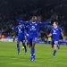 LEICESTER, ENGLAND - JANUARY 05: Abdul Fatawu of Leicester City celebrates scoring the second goal for Leicester City during the Sky Bet Championship match between Leicester City and West Bromwich Albion at King Power Stadium on January 05, 2026 in Leicester, United Kingdom. (Photo by Plumb Images/Leicester City FC via Getty Images)