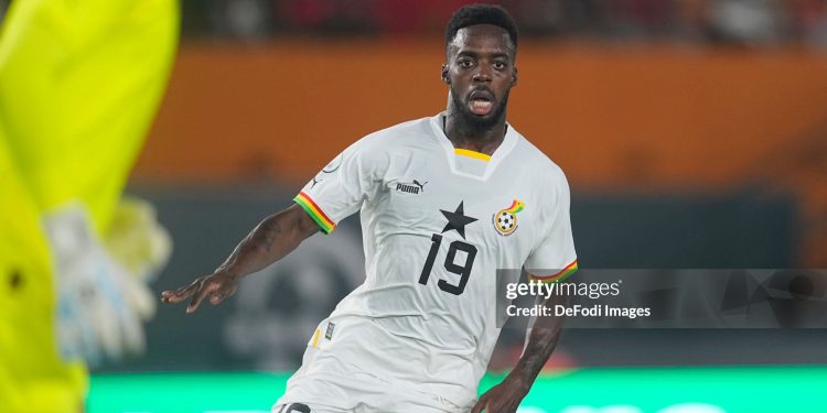 ABIDJAN, IVORY COAST - JANUARY 18: Inaki Williams Arthuer of Ghana during the TotalEnergies CAF Africa Cup of Nations group stage match between Egypt and Ghana at Stade Felix Houphouet Boigny on January 18, 2024 in Abidjan, Ivory Coast. (Photo by Ulrik Pedersen/DeFodi Images via Getty Images)