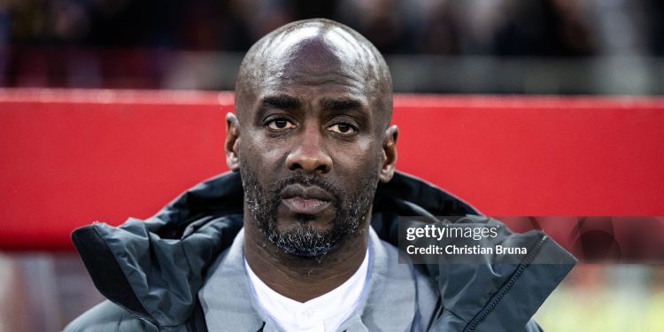 VIENNA, AUSTRIA - MARCH 27: Otto Addo, head coach of Ghana, looks on ahead of an international friendly match between Austria and Ghana at Ernst Happel Stadion on March 27, 2026 in Vienna, Austria. (Photo by Christian Bruna/Getty Images)