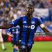MONTREAL, CANADA - AUGUST 23: Prince Osei Owusu #9 of CF Montreal celebrates his goal against Austin FC during the second half at Saputo Stadium on August 23, 2025 in Montreal, Canada. (Photo by Tim Austen/Getty Images)