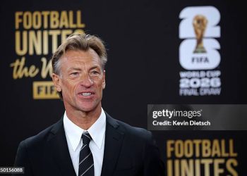WASHINGTON, DC - DECEMBER 05: Herve Renard, Head Coach of Saudi Arabia, pose on the red carpet prior to the FIFA World Cup 2026 Official Draw at John F. Kennedy Center for the Performing Arts on December 05, 2025 in Washington, DC.  (Photo by Kevin Dietsch/Getty Images)