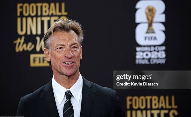 WASHINGTON, DC - DECEMBER 05: Herve Renard, Head Coach of Saudi Arabia, pose on the red carpet prior to the FIFA World Cup 2026 Official Draw at John F. Kennedy Center for the Performing Arts on December 05, 2025 in Washington, DC.  (Photo by Kevin Dietsch/Getty Images)