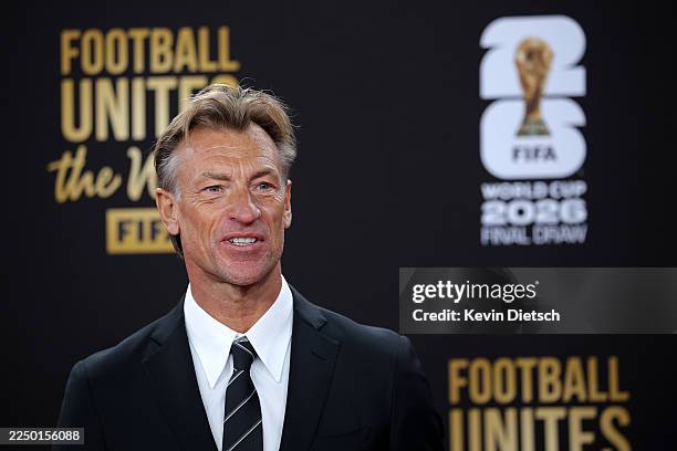 WASHINGTON, DC - DECEMBER 05: Herve Renard, Head Coach of Saudi Arabia, pose on the red carpet prior to the FIFA World Cup 2026 Official Draw at John F. Kennedy Center for the Performing Arts on December 05, 2025 in Washington, DC.  (Photo by Kevin Dietsch/Getty Images)