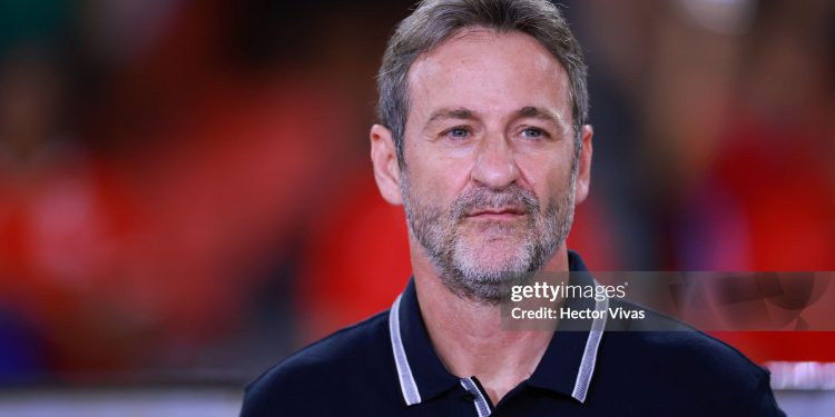 PANAMA CITY, PANAMA - JANUARY 22: Thomas Christiansen, coach of Panama  looks on during an international friendly match between Panama and Mexico at Rommel Fernandez Stadium on January 22, 2026 in Panama City, Panama.  (Photo by Hector Vivas/Getty Images)