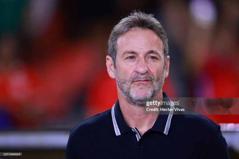 PANAMA CITY, PANAMA - JANUARY 22: Thomas Christiansen, coach of Panama  looks on during an international friendly match between Panama and Mexico at Rommel Fernandez Stadium on January 22, 2026 in Panama City, Panama.  (Photo by Hector Vivas/Getty Images)