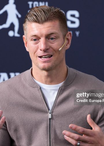 BOADILLA DEL MONTE, SPAIN - DECEMBER 02: Toni Kroos during the presentation of a sponsorship between the Toni Kroos Academy and Allianz at Club las Encinas de Boadilla on December 02, 2025 in Boadilla del Monte, Madrid, Spain. (Photo By Oscar J. Barroso/Europa Press via Getty Images)
