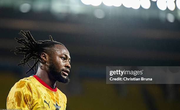 VIENNA, AUSTRIA - MARCH 27: Antoine Semenyo of Ghana looks on during an international friendly match between Austria and Ghana at Ernst Happel Stadion on March 27, 2026 in Vienna, Austria. (Photo by Christian Bruna/Getty Images)