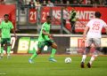 Augustine BOAKYE of Saint-Etienne during the Ligue 2 BKT match between AS Nancy-Lorraine and AS Saint-Étienne at Stade Marcel Picot on April 4, 2026 in Nancy, France. (Photo by Christophe Saidi/FEP/Icon Sport via Getty Images)