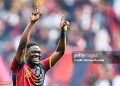 GENOA, ITALY - APRIL 12: Caleb Ekuban of Genoa celebrates after the Serie A match between Genoa CFC and US Sassuolo Calcio at Luigi Ferraris Stadium on April 12, 2026 in Genoa, Italy. (Photo by Simone Arveda/Getty Images)