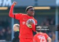 ALMERE, NETHERLANDS - APRIL 6: Emmanuel Poku of Almere City during the Dutch Keuken Kampioen Divisie match between Almere City FC and FC Den Bosch at Yanmar Stadion on April 6, 2026 in Almere, Netherlands. (Photo by Marcel van Plateringen / BSR Agency/Getty Images)