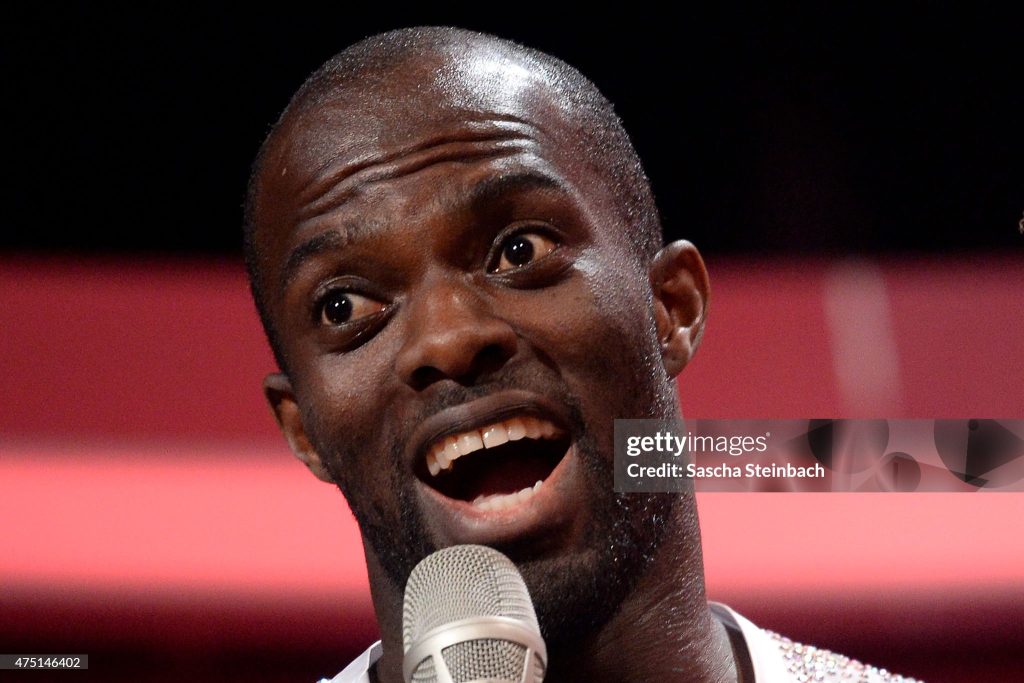 COLOGNE, GERMANY - MAY 29:  Hans Sarpei during the 11th show of the television competition 'Let's Dance' on May 29, 2015 in Cologne, Germany.  (Photo by Sascha Steinbach/Getty Images)