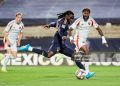 DALLAS, TEXAS - APRIL 18: Joseph Paintsil #28 of Los Angeles Galaxy kicks the ball during the MLS match between FC Dallas and LA Galaxy at Toyota Stadium on April 18, 2026 in Dallas, Texas. (Photo by LA Galaxy/MLS via Getty Images)