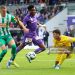 VIENNA, AUSTRIA - APRIL 12: Kelvin Boateng of Austria Wien competes with Nenad Cvetkovic and goalkeeper Niklas Hedl of Rapid during the Admiral Bundesliga match between  FK Austria Wien and SK Rapid at Generali Arena on April 12, 2026 in Vienna, Austria. (Photo by Thomas Pichler/SEPA.Media /Getty Images)