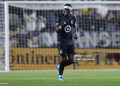 CARSON, CALIFORNIA - APRIL 04: Kelvin Yeboah #9 of the Minnesota United FC celebrate their second goal during the second half of their game against the LA Galaxy at Dignity Health Sports Park on April 04, 2026 in Carson, California. (Photo by Luiza Moraes/Getty Images)