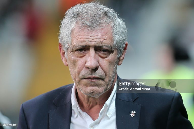ISTANBUL, TURKEY - FEBRUARY 28: Head coach Fernando Santos of Besiktas looks on during the Ziraat Turkish Cup match between Besiktas and Konyaspor at Vodafone Park on February 28, 2024 in Istanbul, Turkey. (Photo by Ahmad Mora/Getty Images)