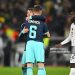 30 March 2026, Baden-Württemberg, Stuttgart: Soccer, men, international matches, Germany - Ghana, MHP Arena. Lennart Karl (back, Germany) is happy after the game with Joshua Kimmich (Germany), Kamaldeen Sulemana (Ghana) runs past the two. Photo: Tom Weller/dpa - IMPORTANT NOTE: In accordance with the regulations of the DFL German Football League and the DFB German Football Association, it is prohibited to utilize or have utilized photographs taken in the stadium and/or of the match in the form of sequential images and/or video-like photo series. (Photo by Tom Weller/picture alliance via Getty Images)
