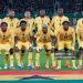 VIENNA, AUSTRIA  - MARCH 27: Team Ghana with Fatawu Issahaku of Ghana, Derrick Koehn of Ghana, Kwasi Sibo of Ghana, Prince Kwabena Adu of Ghana and Caleb Yirenkyi of Ghana in the front row and Lawrence Ati Zigi of Ghana, Antoine Semenyo of Ghana, Alexander Djiku of Ghana Thomas Partey of Ghana, Jonas Adjetey of Ghana and Jordan Ayew of Ghana in the back row during the international friendly match between Austria and Ghana at Ernst Happel Stadion on March 27, 2026 in Vienna, Austria. (Photo by Guenther Iby/SEPA.Media /Getty Images)