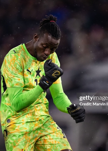 Benjamin Asare of GhSTUTTGART, GERMANY - MARCH 30: Benjamin Asare of Ghana celebrates the team's first goal during the international friendly match between Germany and Ghana at MHP Arena on March 30, 2026 in Stuttgart, Germany. (Photo by Marvin Ibo Guengoer - GES Sportfoto/Getty Images)