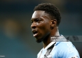 PORTO ALEGRE, BRAZIL - NOVEMBER 25: Francis Amuzu of Gremio reacts during the match between Gremio and Palmeiras as part of Brasileirao 2025 at Arena do Gremio on November 25, 2025 in Porto Alegre, Brazil. (Photo by Pedro H. Tesch/Getty Images)
