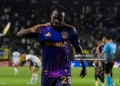 CARSON, CALIFORNIA - APRIL 26: Joseph Paintsil #28 of the LA Galaxy celebrates after scoring a goal during a match between Los Angeles Galaxy and Vancouver Whitecaps FC at Dignity Health Sports Park on May 2, 2026 in Carson, California. (Photo by Liza Rosales/ISI Photos/ISI Photos via Getty Images)