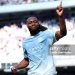 MANCHESTER, ENGLAND - MAY 24: Antoine Semenyo of Manchester City celebrates scoring his team's first goal during the Premier League match between Manchester City and Aston Villa at the Etihad Stadium on May 24, 2026 in Manchester, England. (Photo by Dan Mullan/Getty Images)